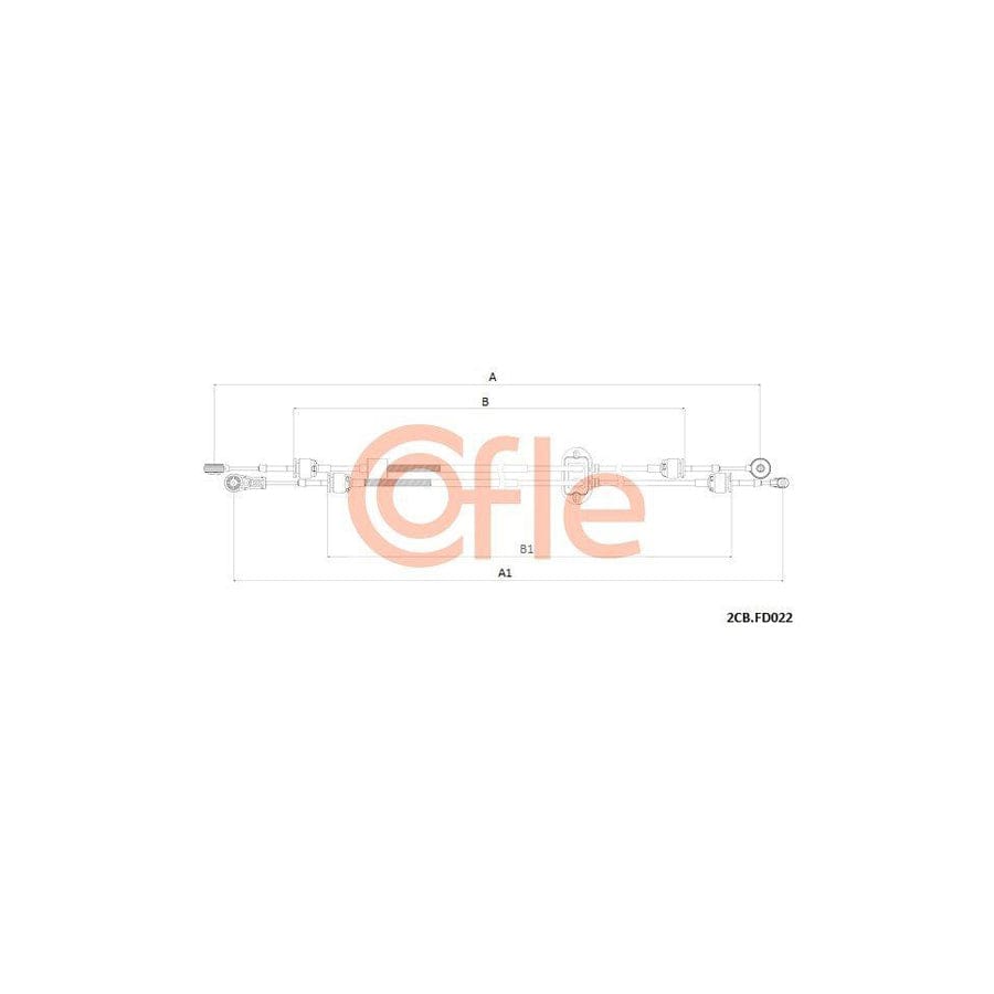 Cofle 2Cb.Fd022 Cable, Manual Transmission For Ford С-Max