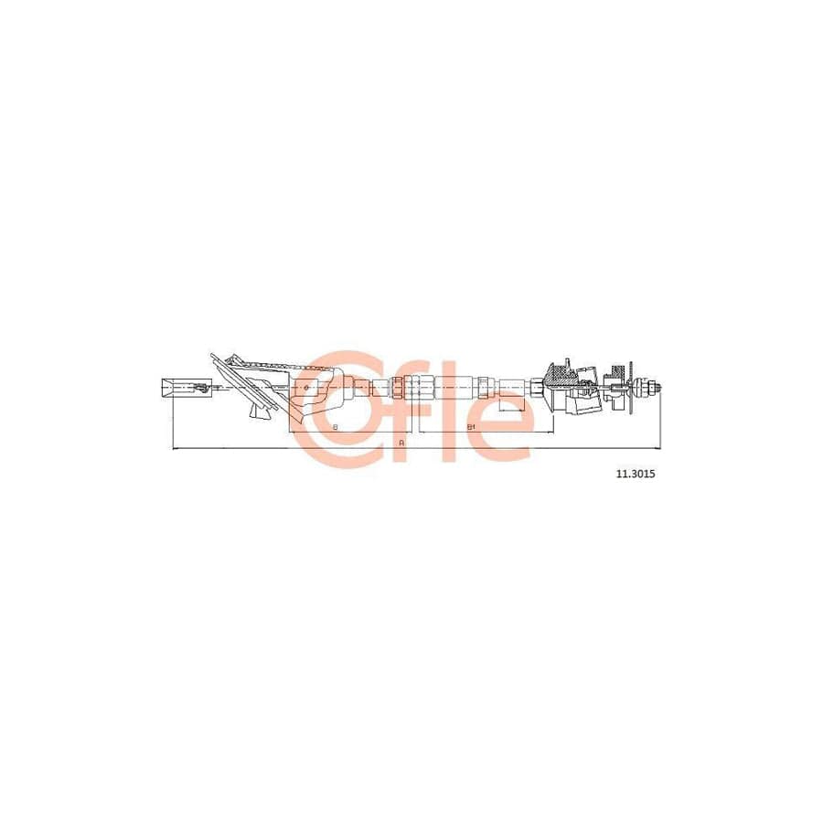 Cofle 92.11.3015 Clutch Cable For Peugeot 106