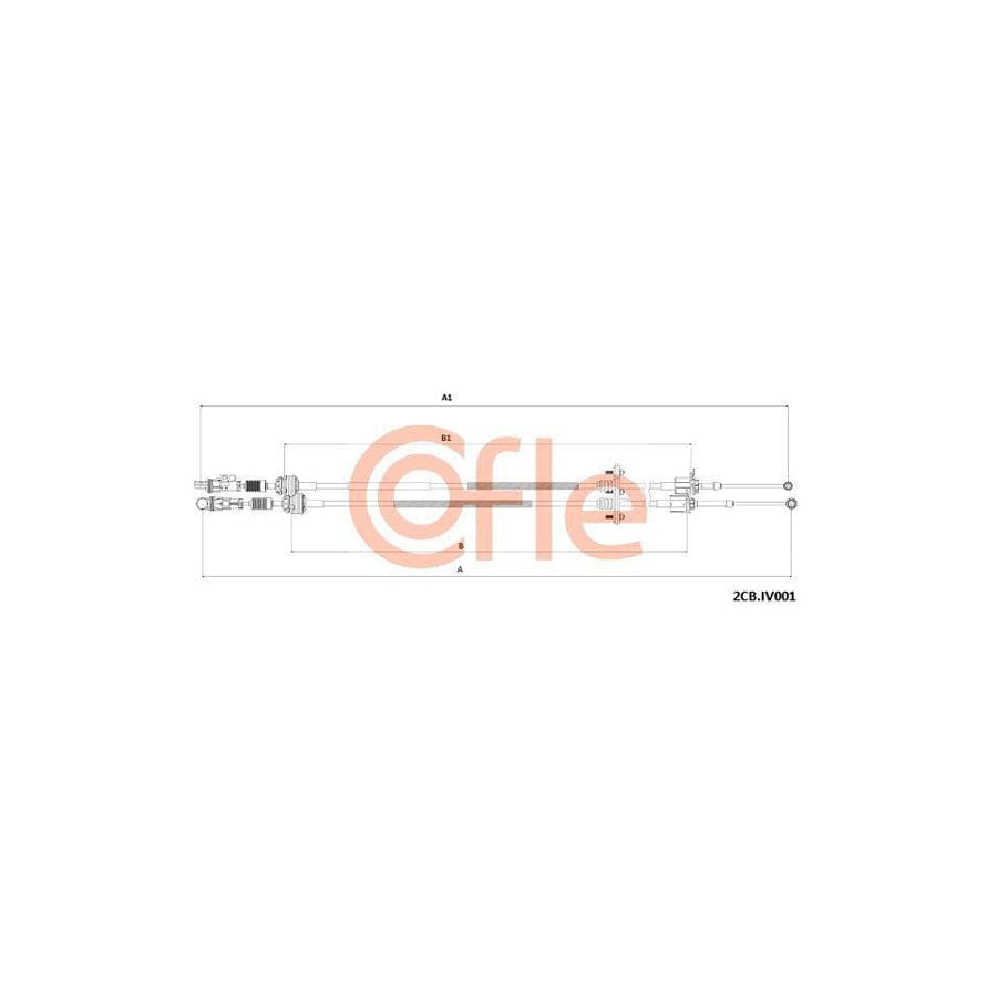 Cofle 2Cb.Iv001 Cable, Manual Transmission For Iveco Daily Iv Platform / Chassis