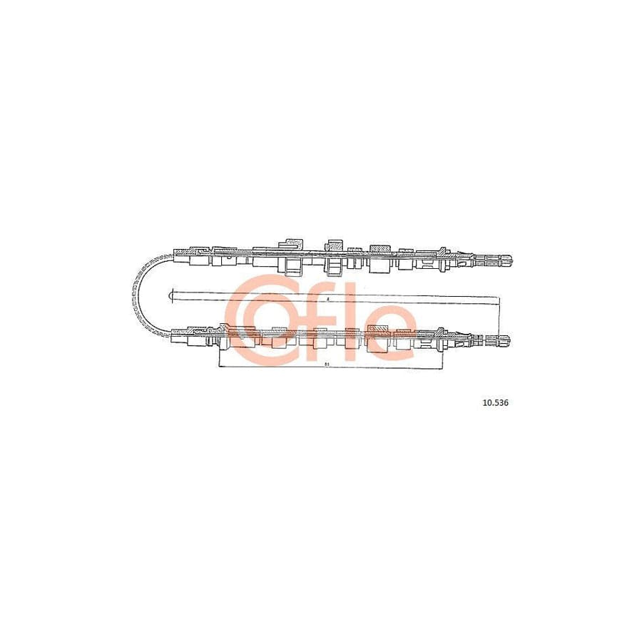 Cofle 10.536 Hand Brake Cable