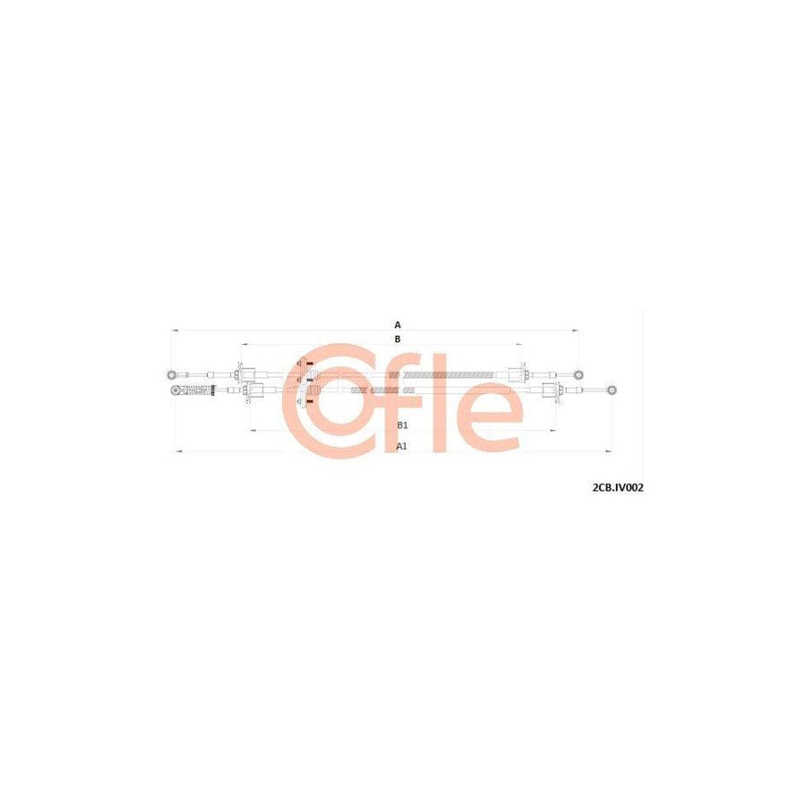 Cofle 2Cb.Iv002 Cable, Manual Transmission For Iveco Daily