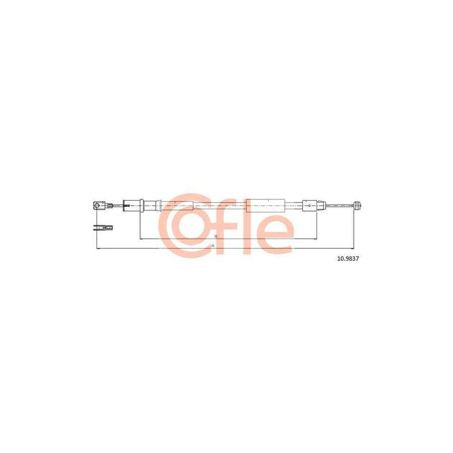 Cofle 10.9837 Hand Brake Cable