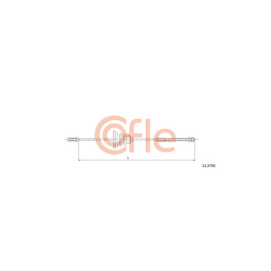 Cofle 92.11.5750 Hand Brake Cable For Opel Adam (M13)