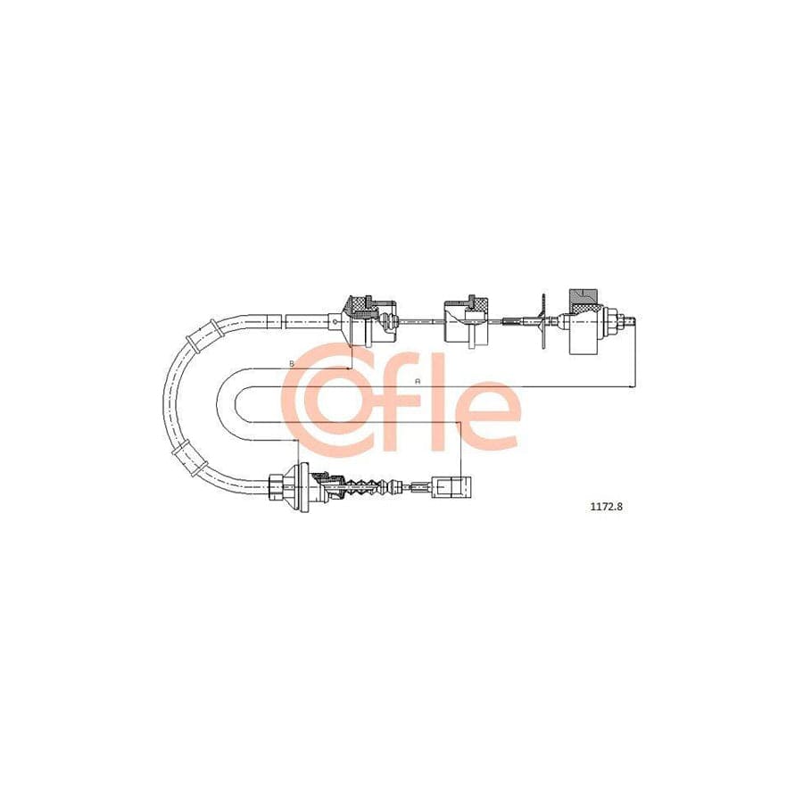 Cofle 92.1172.8 Clutch Cable