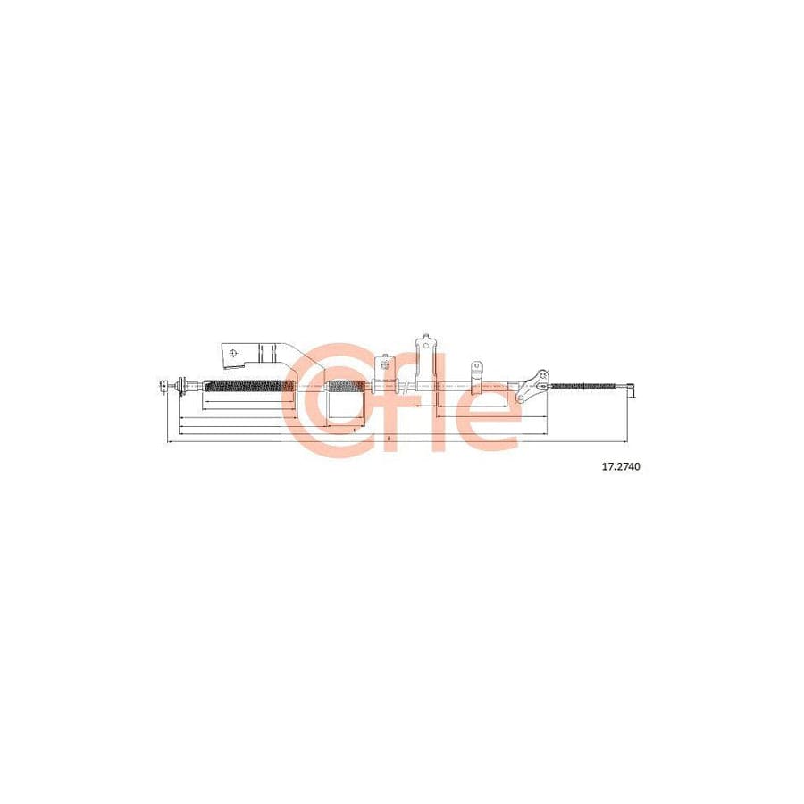 Cofle 92.17.2740 Hand Brake Cable