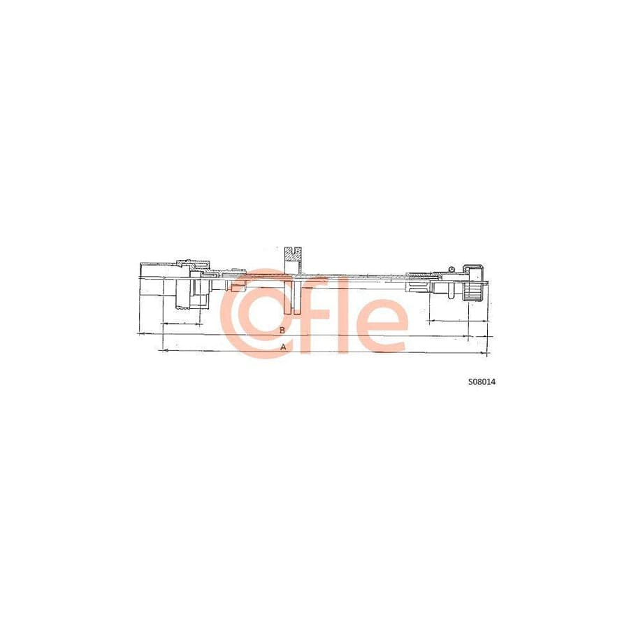 Cofle S08014 Speedometer Cable