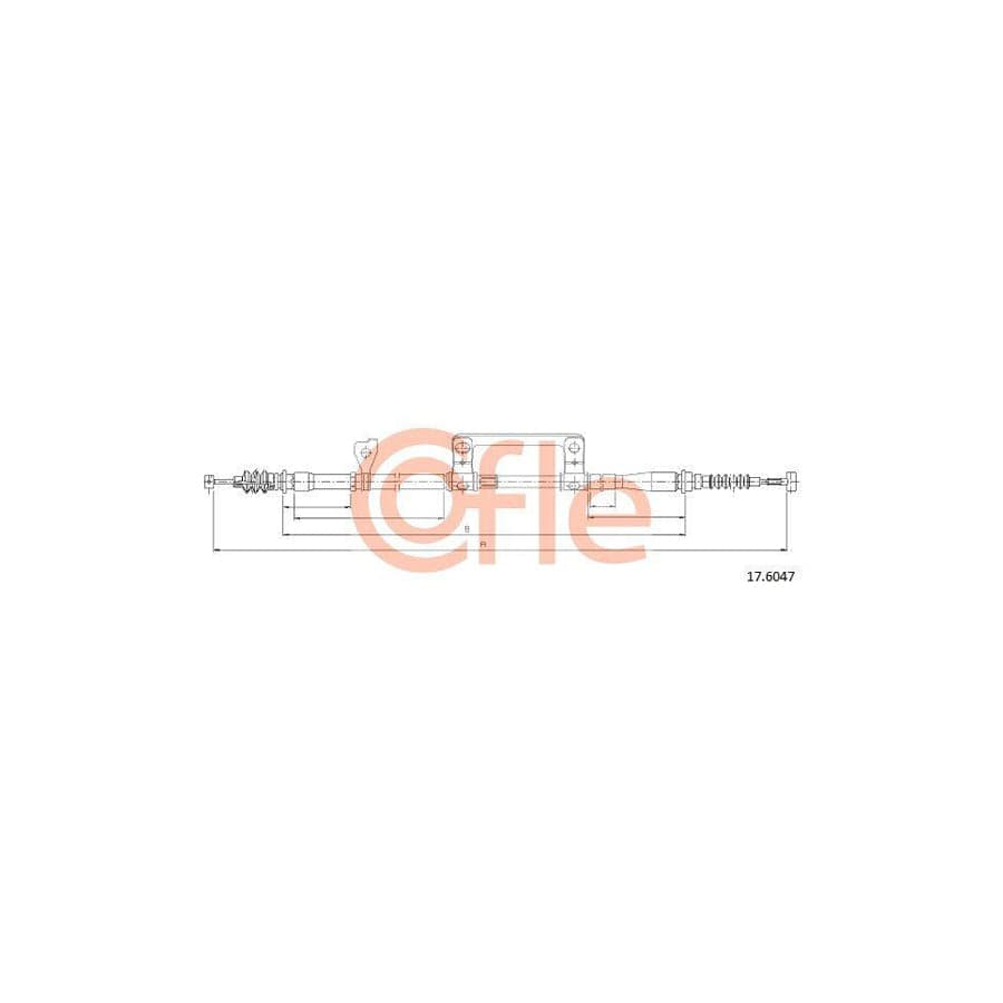 Cofle 17.6047 Hand Brake Cable