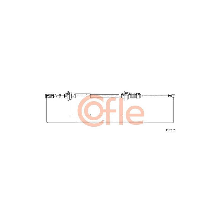 Cofle 92.1173.7 Throttle Cable