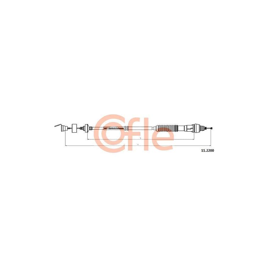 Cofle 92.11.2200 Clutch Cable For Peugeot Partner