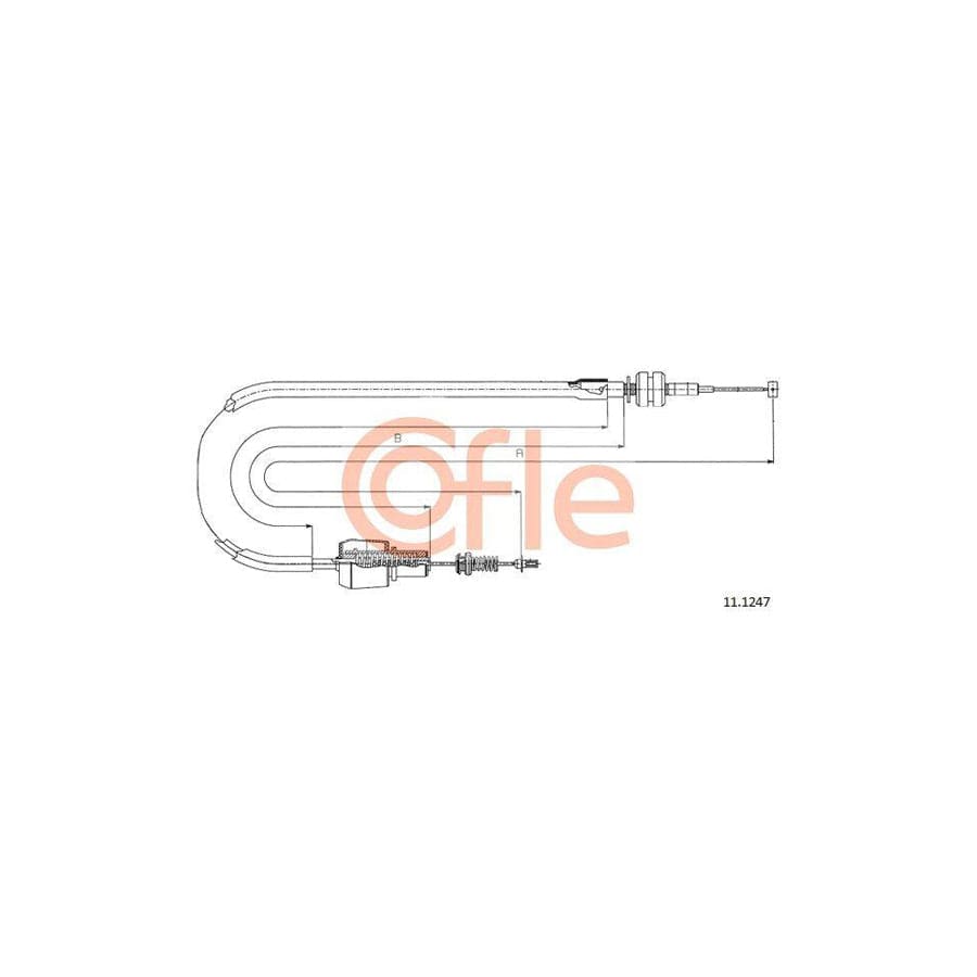 Cofle 92.11.1247 Throttle Cable For Opel Astra