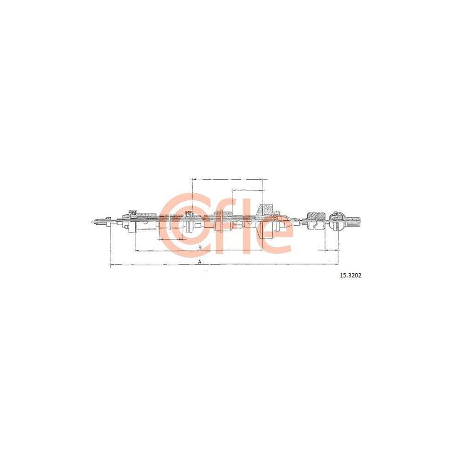 Cofle 15.3202 Clutch Cable For Renault 21