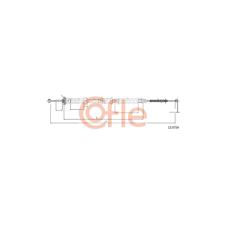 Cofle 12.0724 Hand Brake Cable