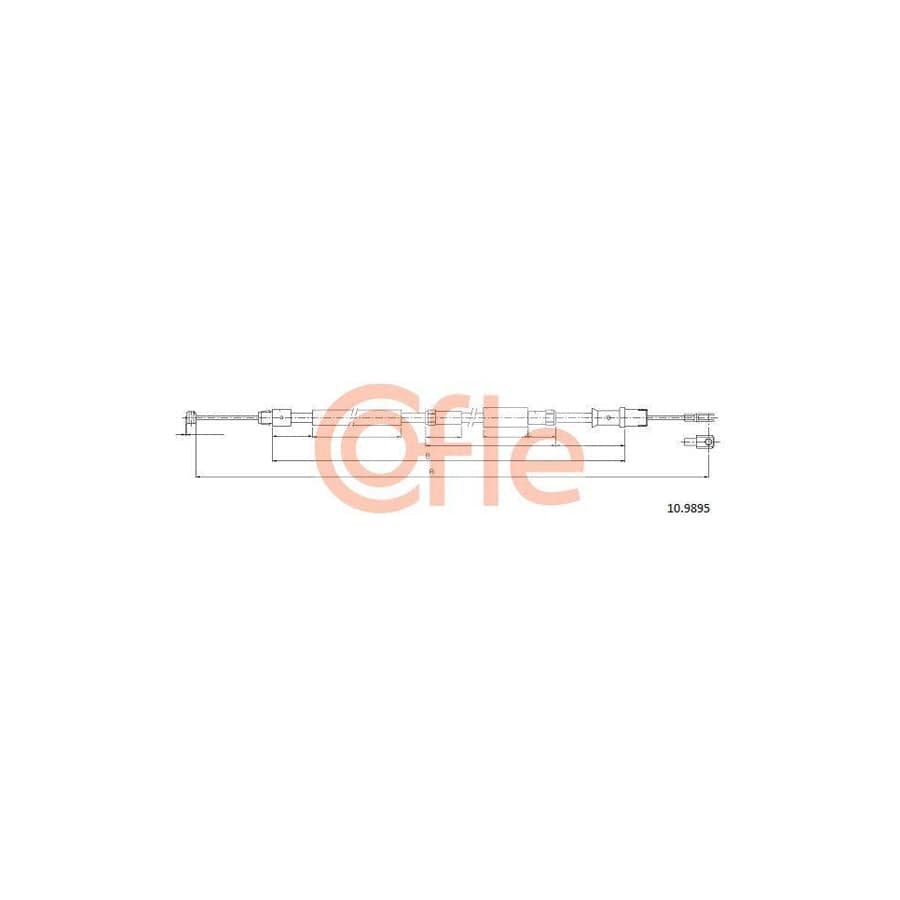 Cofle 10.9895 Hand Brake Cable