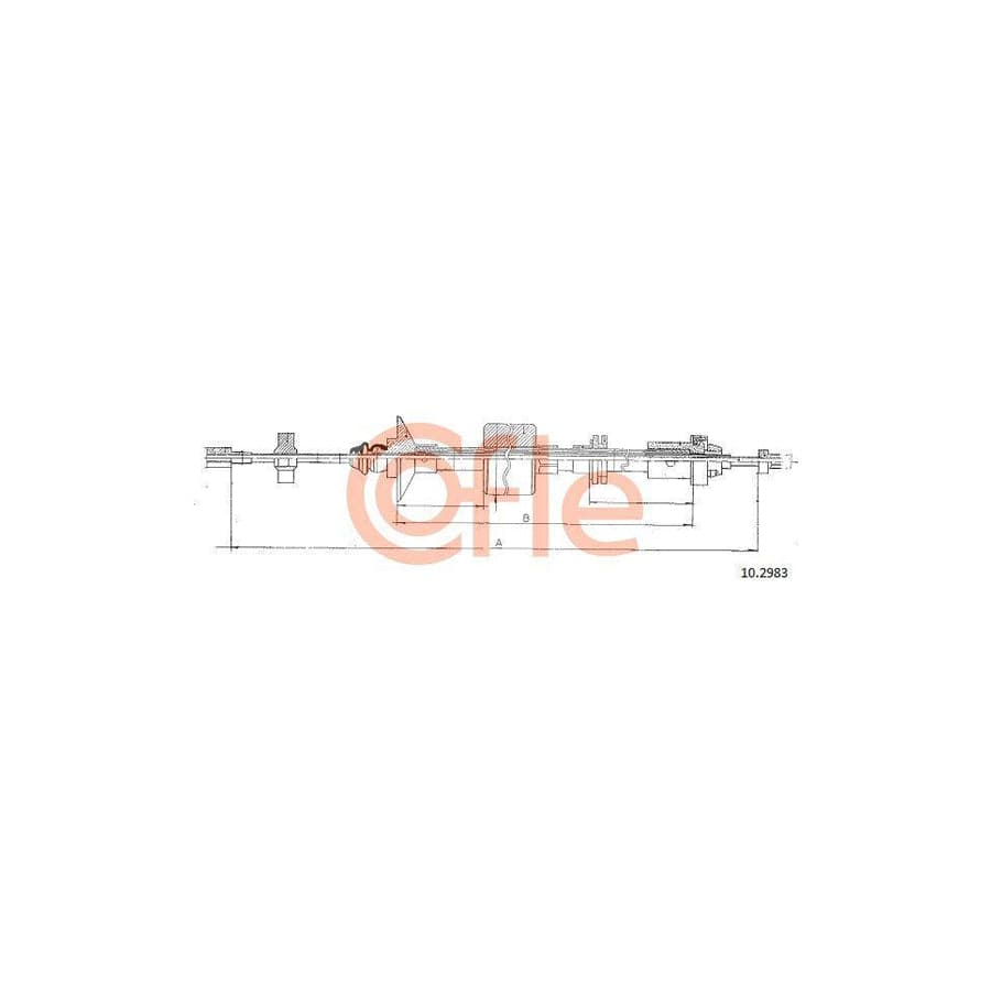 Cofle 10.2983 Clutch Cable For Renault 21