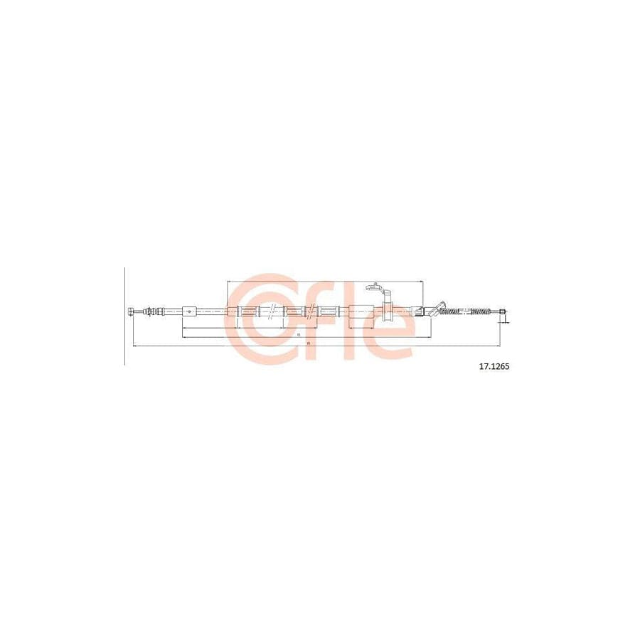 Cofle 17.1265 Hand Brake Cable