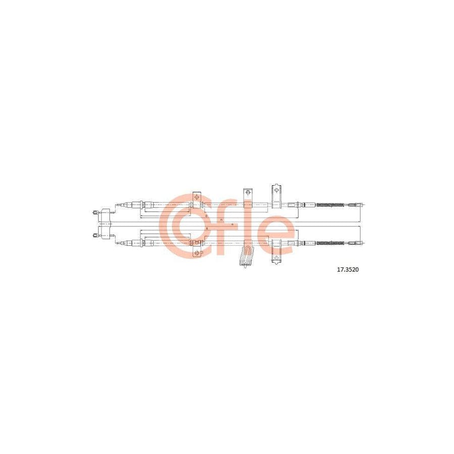 Cofle 17.3520 Hand Brake Cable