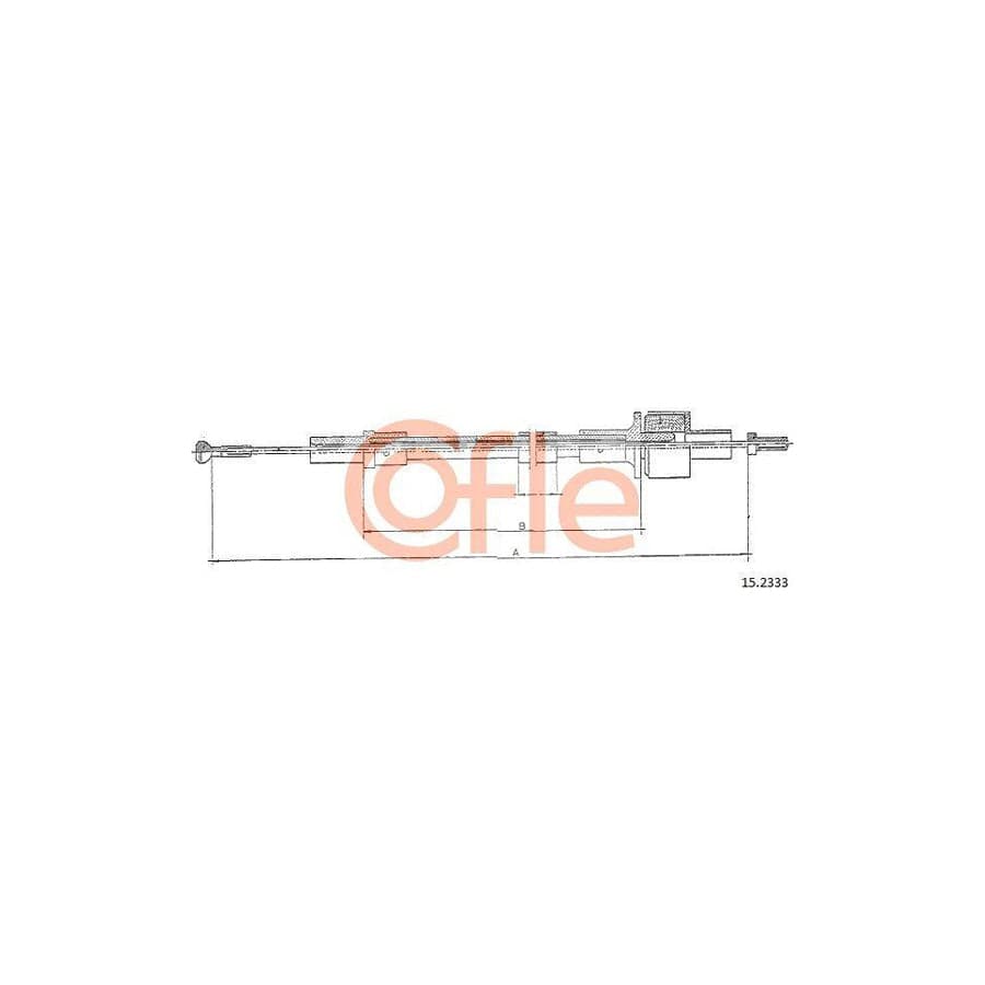 Cofle 15.2333 Clutch Cable For Ford Sierra