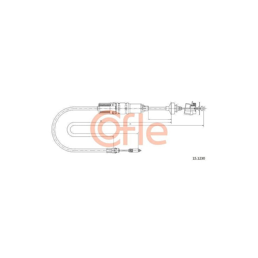 Cofle 15.1230 Clutch Cable For Peugeot 106