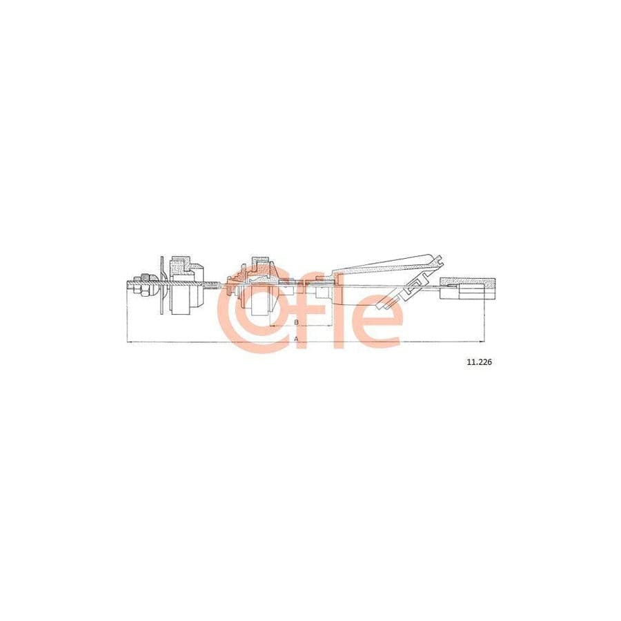 Cofle 11.226 Clutch Cable For Citroën Ax