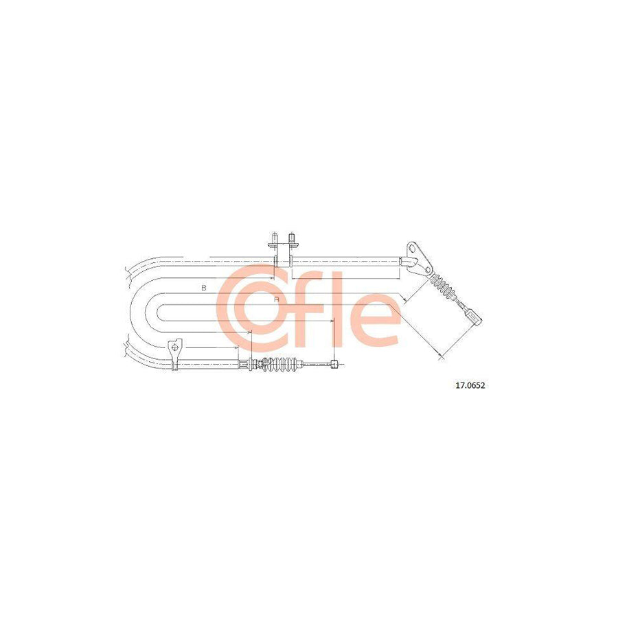 Cofle 92.17.0652 Hand Brake Cable