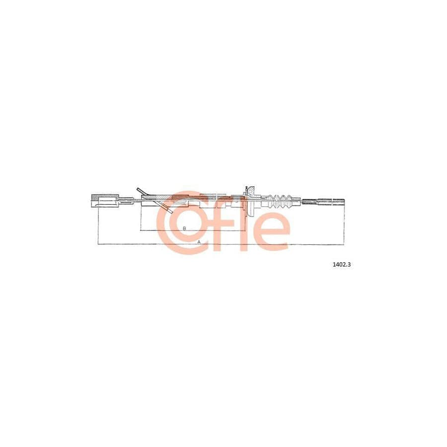 Cofle 92.1402.3 Clutch Cable