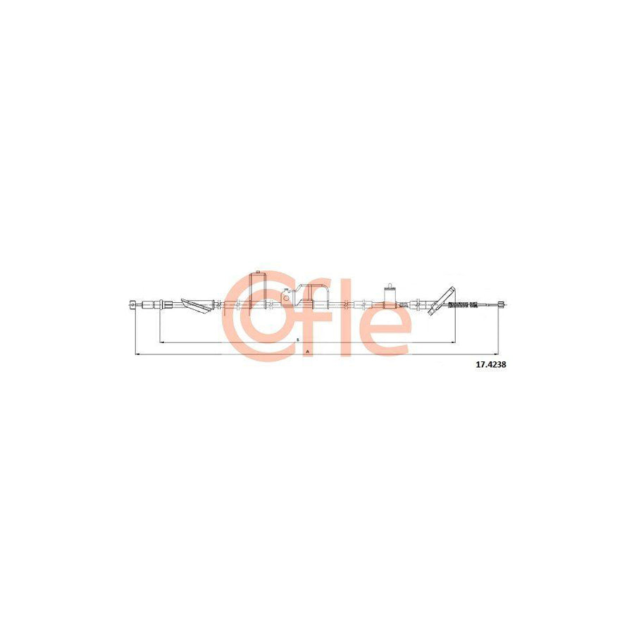 Cofle 92.17.4238 Hand Brake Cable For Honda Cr-V Ii (Rd)