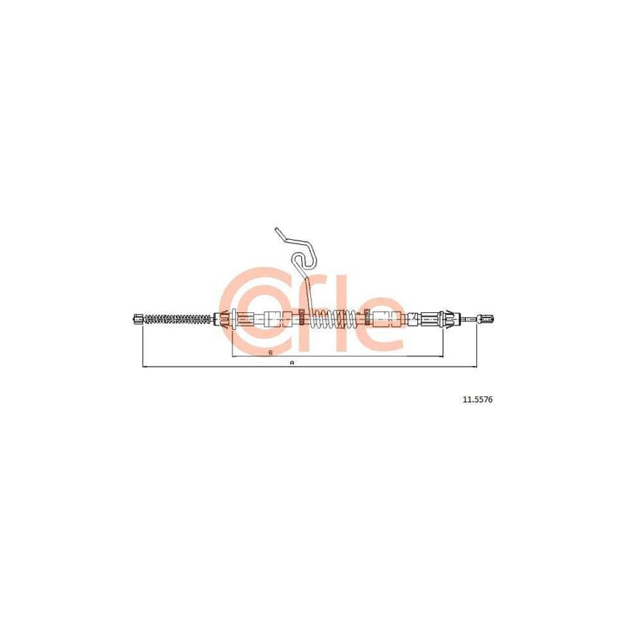 Cofle 11.5576 Hand Brake Cable For Ford Transit