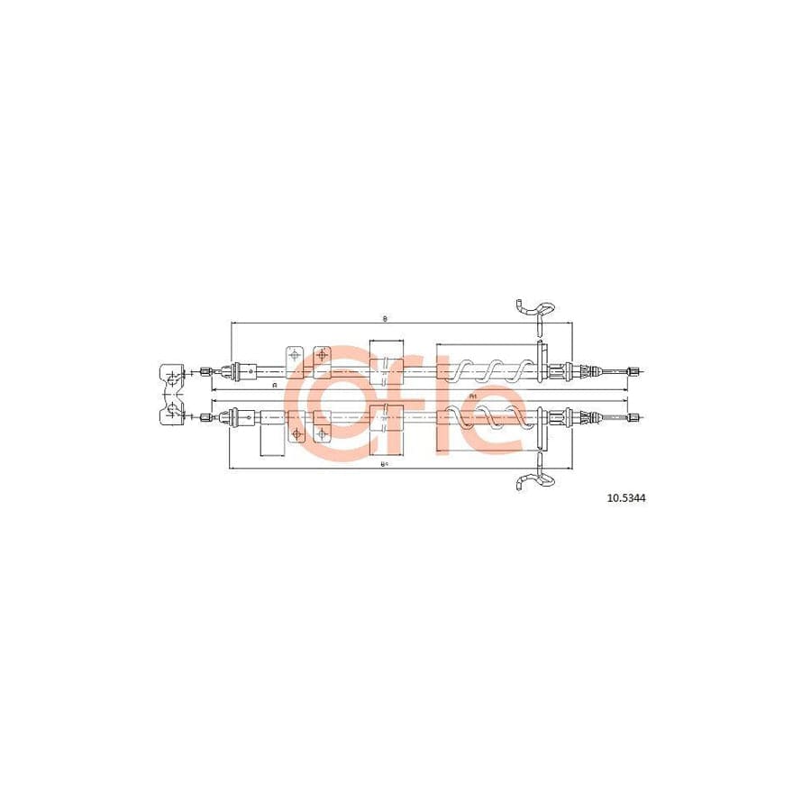 Cofle 10.5344 Hand Brake Cable