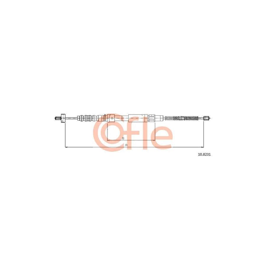 Cofle 10.8231 Hand Brake Cable