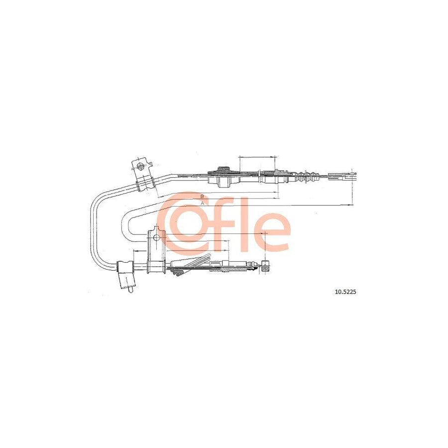 Cofle 92.10.5225 Hand Brake Cable