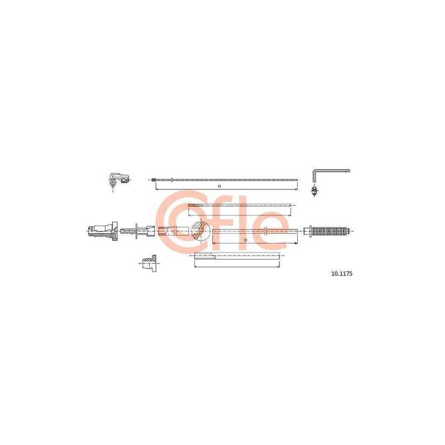 Cofle 92.10.1175 Throttle Cable