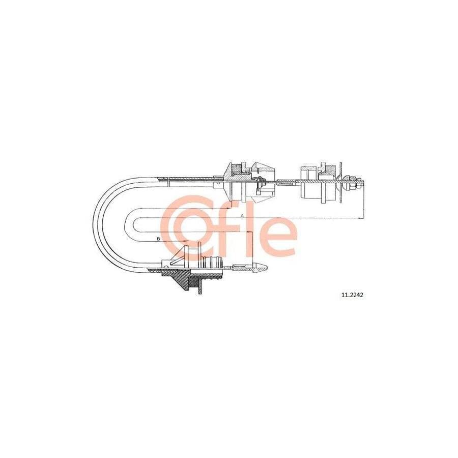 Cofle 11.2242 Clutch Cable For Citroën Xantia