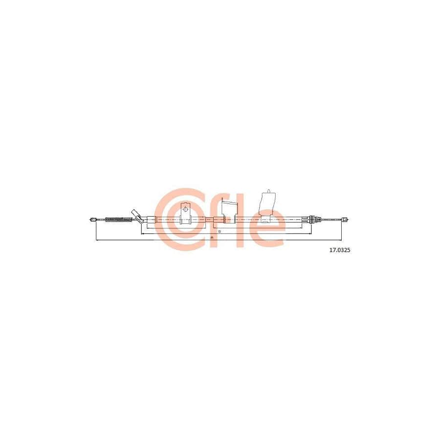 Cofle 15.3886 Cable, Manual Transmission