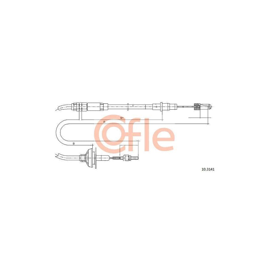 Cofle 92.10.3141 Clutch Cable