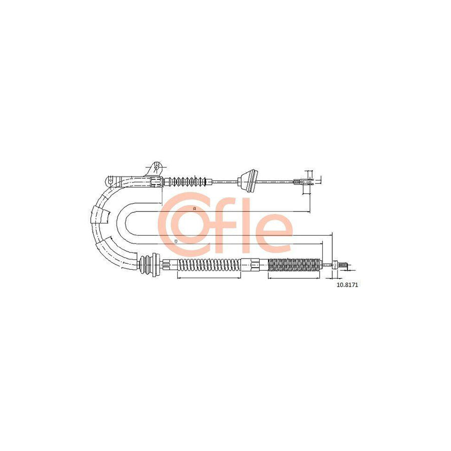 Cofle 92.10.8171 Hand Brake Cable