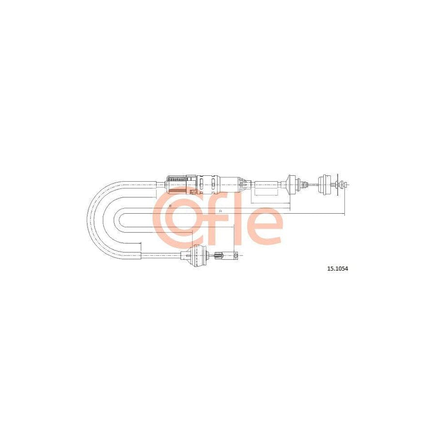 Cofle 15.1054 Clutch Cable For Citroën Xsara