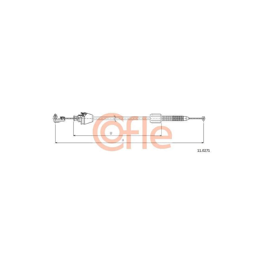 Cofle 92.11.0271 Throttle Cable