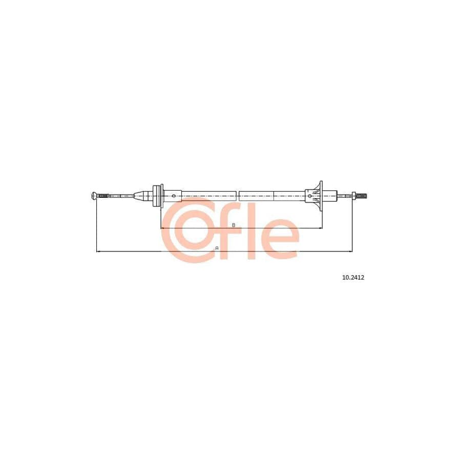 Cofle 10.240 Clutch Cable For Ford Fiesta