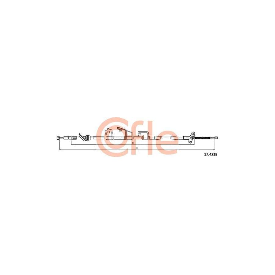 Cofle 17.4218 Hand Brake Cable For Honda Civic