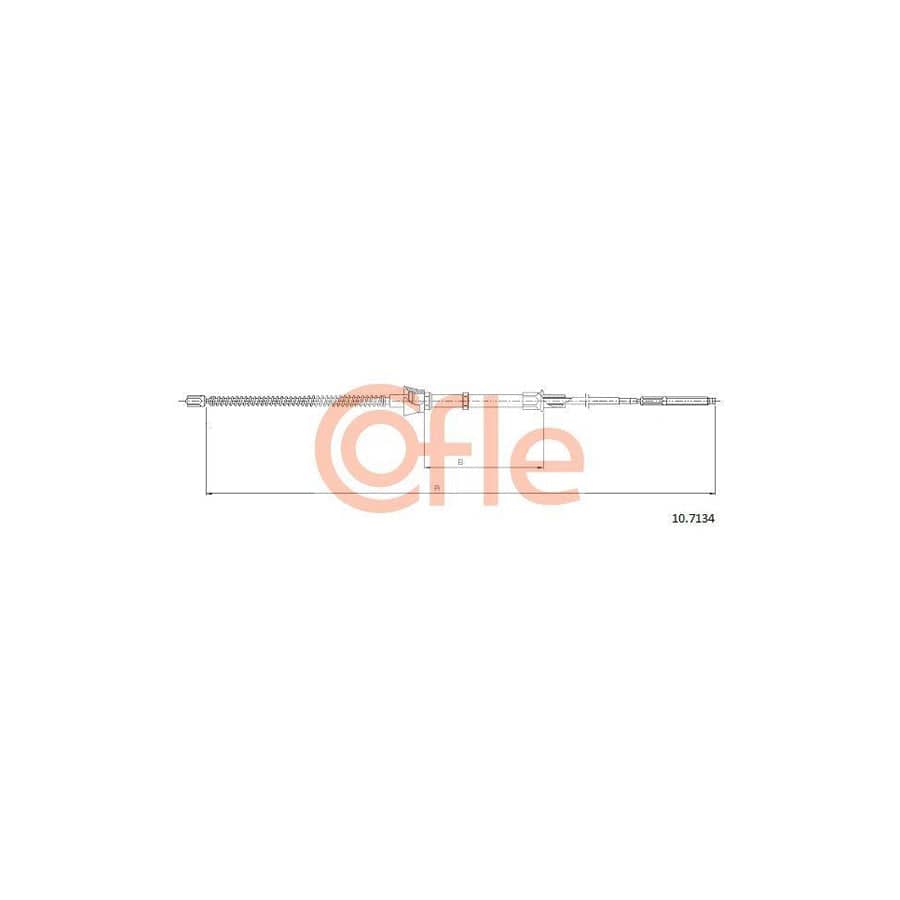 Cofle 92.10.7134 Hand Brake Cable