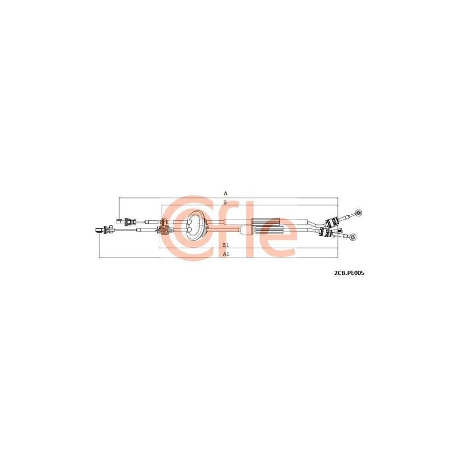 Cofle 2Cb.Pe005 Cable, Manual Transmission