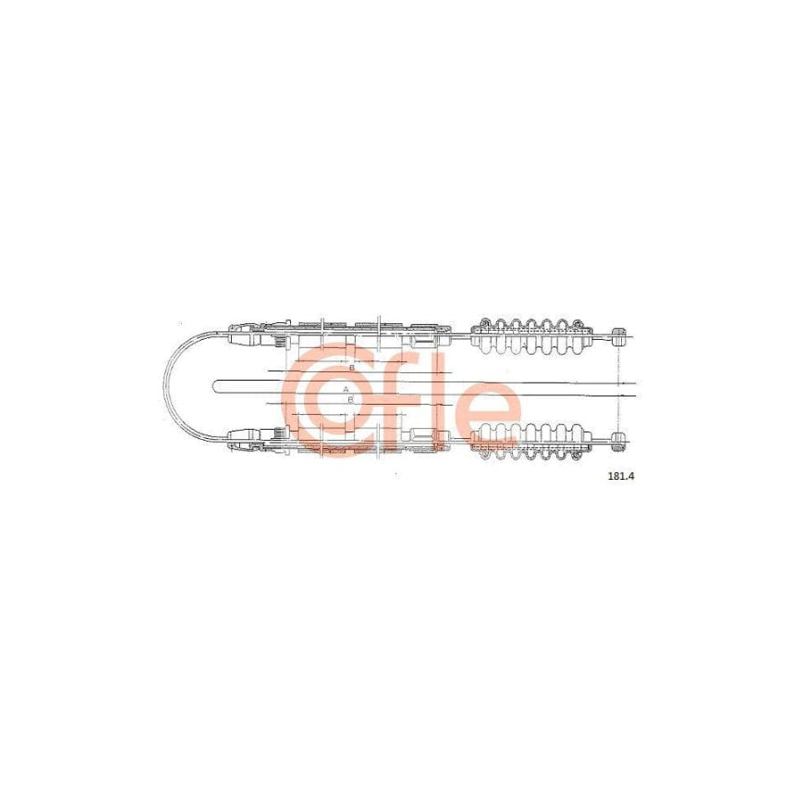 Cofle 181.4 Hand Brake Cable