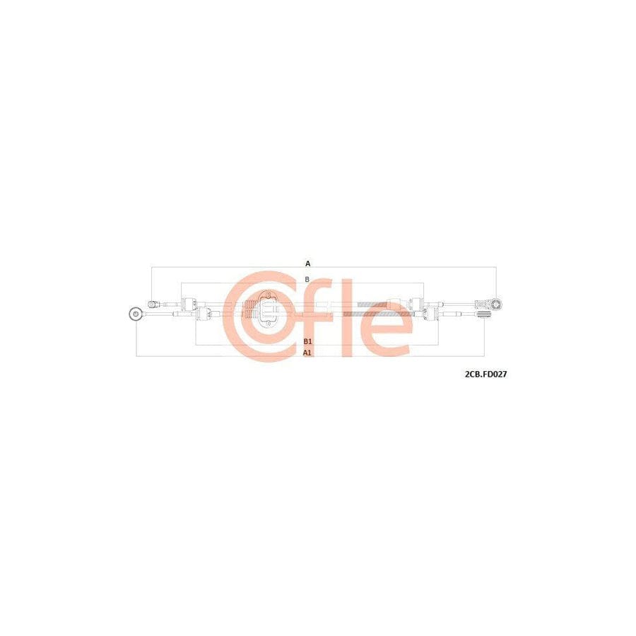 Cofle 92.2Cb.Fd027 Cable, Manual Transmission For Ford Focus