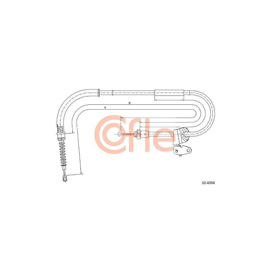 Cofle 10.4304 Hand Brake Cable