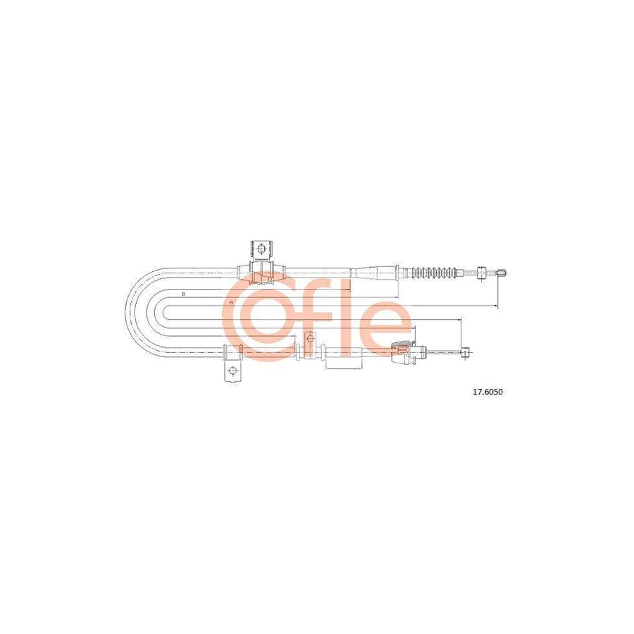 Cofle 17.6050 Hand Brake Cable For Kia Cerato