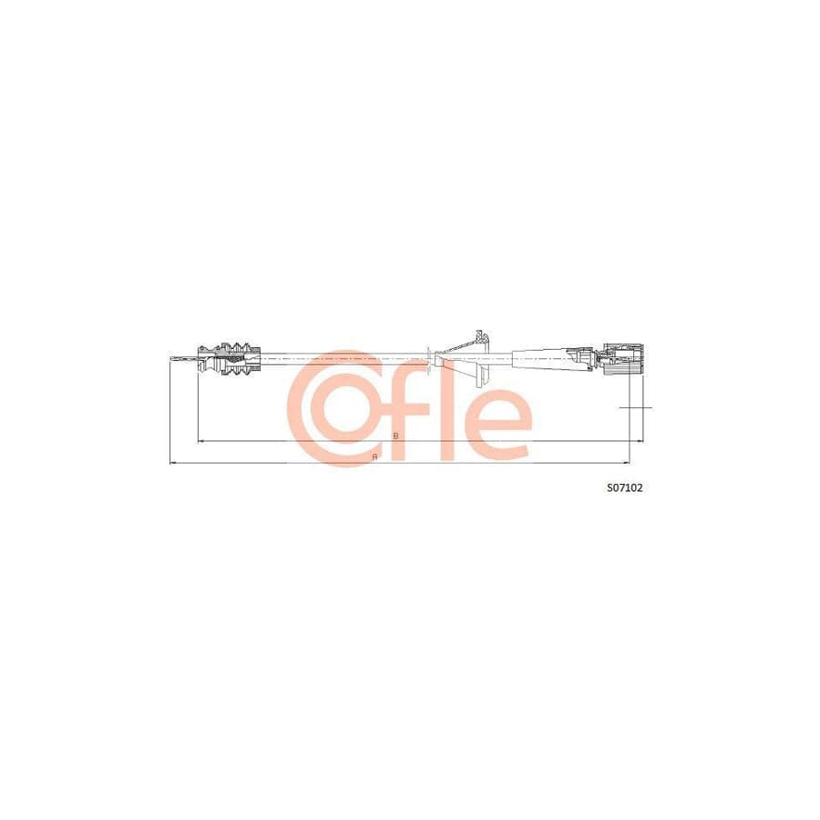 Cofle S07102 Speedometer Cable