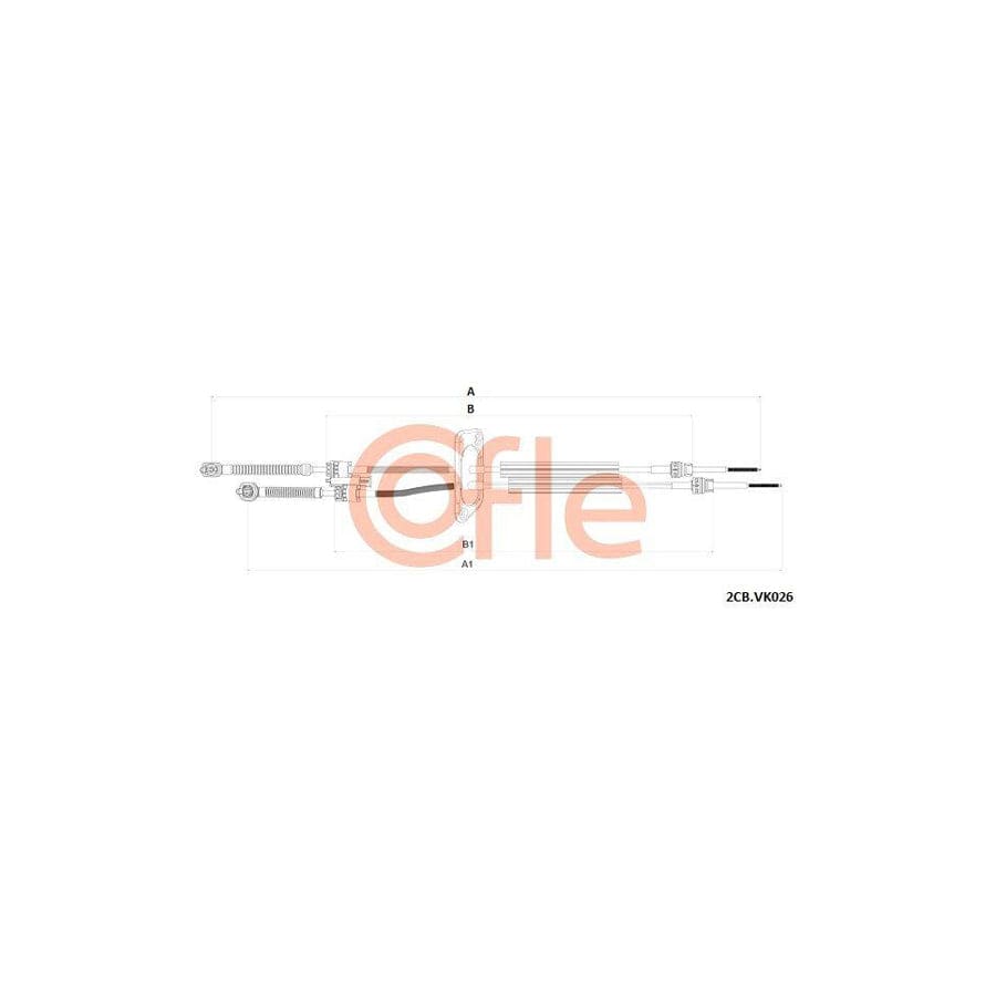 Cofle 92.2Cb.Vk026 Cable, Manual Transmission For VW Transporter