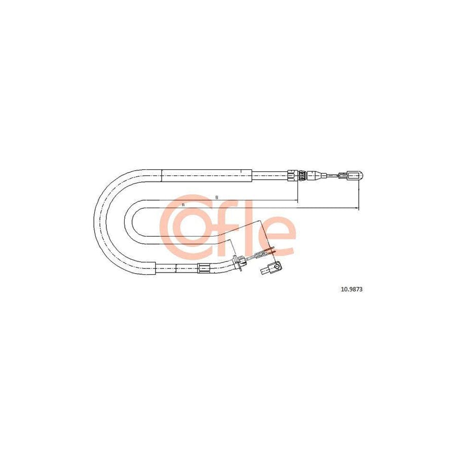 Cofle 92.10.9873 Hand Brake Cable