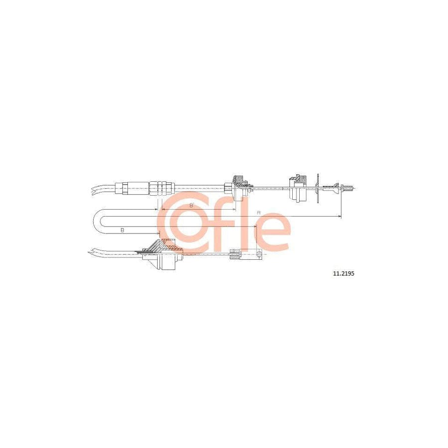 Cofle 92.11.2195 Clutch Cable