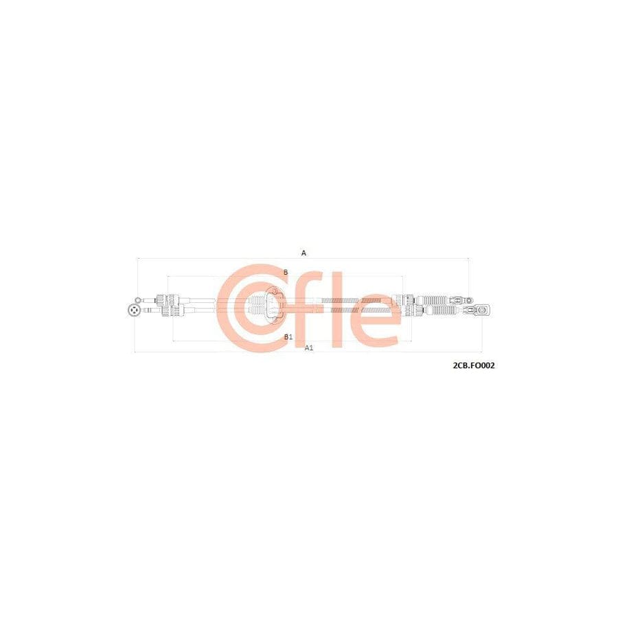 Cofle 92.2Cb.Fo002 Cable, Manual Transmission For Ford Focus